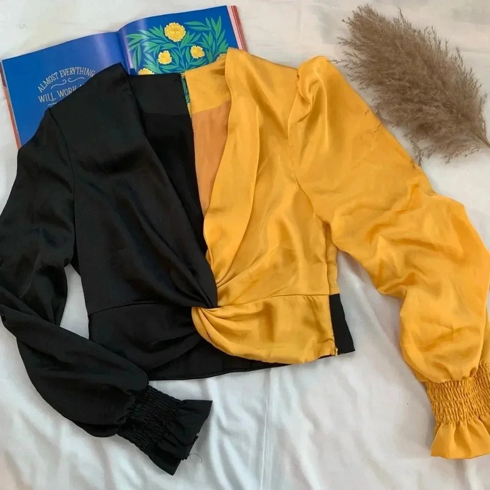 Black and Gold Blouse